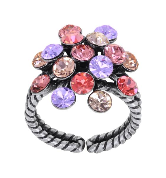 Beige/coralline/purple - Magic Fireball ring Konplott